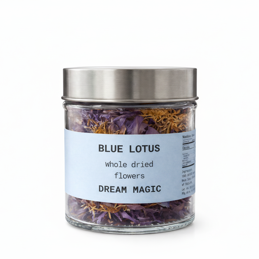 Organic Blue Lotus Jar / Large