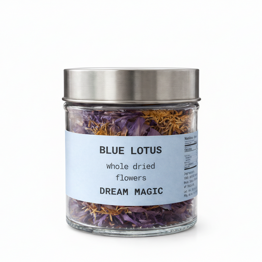 Organic Blue Lotus Jar / Large